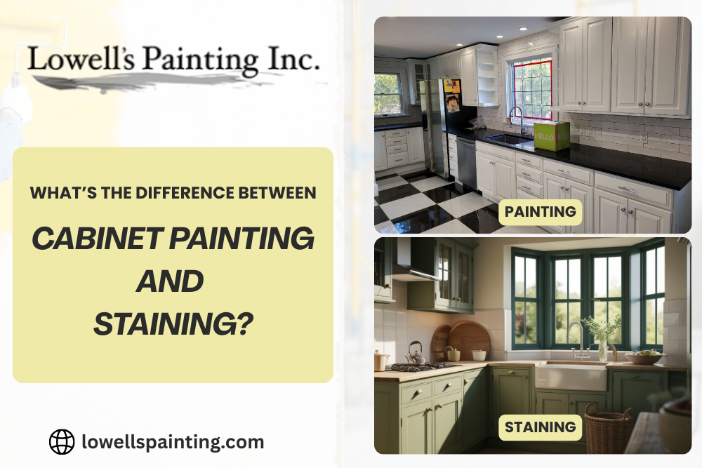 What’s the Difference Between Cabinet Painting and Staining?